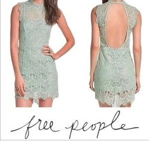 SEAFOAM FREE PEOPLE DRESS -NWT